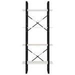 vidaXL Bibliothèque à 4 niveaux Blanc 60x30x140 cm Bois de pin massif