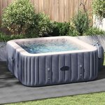 vidaXL Tapis de piscine Gris clair 274 x 274 cm