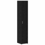 vidaXL Haut Armoire Chêne noir 30 x 42.5 x 185 cm Bois d'ingénierie