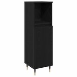 vidaXL Ensemble de mobilier de salle de bain 3 Pièces Chêne noir