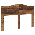 vidaXL Cadre de lit Bois ancien 140 x 190 cm Bois d'ingénierie