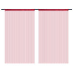 vidaXL Rideau en fils 2 Pièces 140 x 250 cm Bordeaux