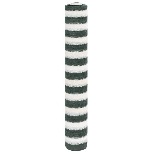 vidaXL Filet brise-vue vert et blanc 2x25 m PEHD 150 g/m²