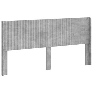 vidaXL Tête de lit Gris béton Bois d'ingénierie