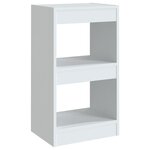 vidaXL Bibliothèque/Séparateur de pièce Blanc 40x30x72 cm