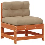 vidaXL Ensemble de salon de jardin 8 Pièces Brun cire Bois de pin massif