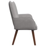 vidaXL Sofa 2 places Gris clair 115 x 61 x 87 cm Velours (V)