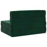 vidaXL Canapé-lit pliable Vert foncé 70 x 80 x 60 cm Tissu