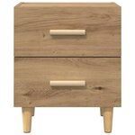 vidaXL Armoire de lit 2 Pièces chêne artisanal 40 x 35 x 47.5 cm