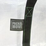 Pack and Move - Lot 10 Grands Sacs Déménagement Transparent Recyclé - Rangement Et Transport Ultra Résistant - Réutilisable - Poignées Solides - 100L