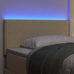 vidaXL Tête de lit LED avec des lumières à LED Vert gris 80 cm tissu