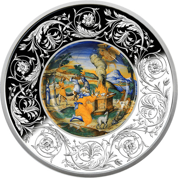 Monnaie SACRIFICE OF NOAH Maiolica 1 Oz Argent 5€ Euro Malta 2026
