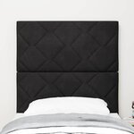vidaXL Tête de lit LED avec tête de lit Noir 80 cm Cuir synthétique