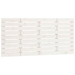 vidaXL Tête de lit murale Blanc 156x3x63 cm Bois massif de pin