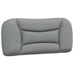 vidaXL Cadre de lit sans matelas Hvar gris clair 90x200 cm tissu