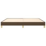 vidaXL Cadre de lit sans matelas marron foncé 200x200 cm tissu