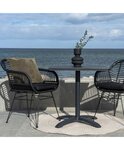 6 Fauteuils de jardin noirs TRIESTE