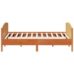 vidaXL Cadre de lit sans matelas cire marron 180x200cm bois pin massif