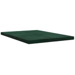 vidaXL Canapé-lit pliable 140 x 67 x 15 cm Vert foncé