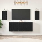 vidaXL Ensemble meuble TV 7 Pièces Chêne noir 30.5 x 30 x 60 cm