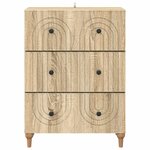 vidaXL Armoire à tiroirs Chêne Sonoma 66 x 34 5 x 90 cm