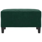 vidaXL Repose-pied Vert foncé 70x55x41 cm Velours