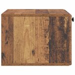 vidaXL Meuble TV mural 59 5 x 41 x 30 cm Bois ancien Bois d'ingénierie