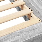 vidaXL Cadre de lit sans matelas sonoma gris 200x200 cm