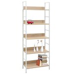 vidaXL Bibliothèque à 5 niveaux chêne 60x27 6x158 5 cm bois ingénierie