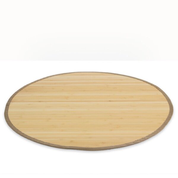 Tapis bambou 150 cm rond Naturel Clair