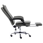 vidaXL Chaise de bureau Anthracite Similicuir