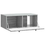 vidaXL Meuble TV mural Sonoma gris 78 5 x 41 x 30 cm Bois d'ingénierie