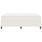 vidaXL lit box spring avec Matelas Crème Super King Tissu Corde