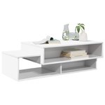 vidaXL Table basse Blanc 105 x 50 x 32 5 cm Bois d'ingénierie