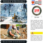 Numéro 0 - Numéro adhésif pour boîtes aux lettres- Pierre véritable 50 mm  LAVE