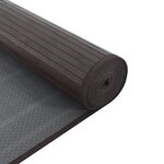 vidaXL Tapis rectangulaire marron foncé 70x300 cm bambou
