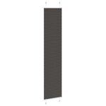 vidaXL Store plissé noir 45x200 cm largeur du tissu 44 4 cm polyester