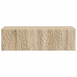 vidaXL Table d'appoint murale 87 5 x 34 5 x 17 cm Bois d'ingénierie
