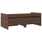 vidaXL Lit de jour et tiroirs chêne marron 75x190 cm bois d'ingénierie