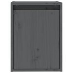 vidaXL Armoire murale Gris 30x30x40 cm Bois de pin massif