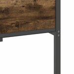 vidaXL Cadre de lit sans matelas chêne fumé 100x200 cm bois ingénierie