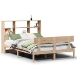 vidaXL Lit bibliothèque sans matelas 120x200 cm bois de pin massif