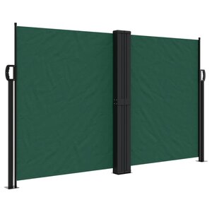 vidaXL Auvent latéral rétractable vert foncé 140x1000 cm