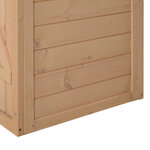 Armoire abri de jardin remise pour outils bois de sapin pré-huilé toit bitumé incliné - grande porte verrouillable loquet - 2 étagères - dim. 75l x 56l x 115h cm