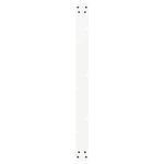 vidaXL Pieds de table à manger en U 3 pièces Blanc 100 x (72-73) cm Acier