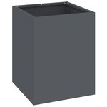 vidaXL Cache-pot de jardin Anthracite Acier laminé à froid