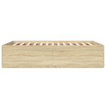 vidaXL Cadre de lit sans matelas chêne sonoma 120x200 cm