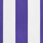 vidaXL Tissu de remplacement de cantonnière d’auvent rayure bleu blanc