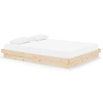 vidaXL Cadre de lit sans matelas bois massif