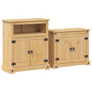 vidaXL Ensemble de meubles salle de bain 2 Pièces Corona bois pin massif